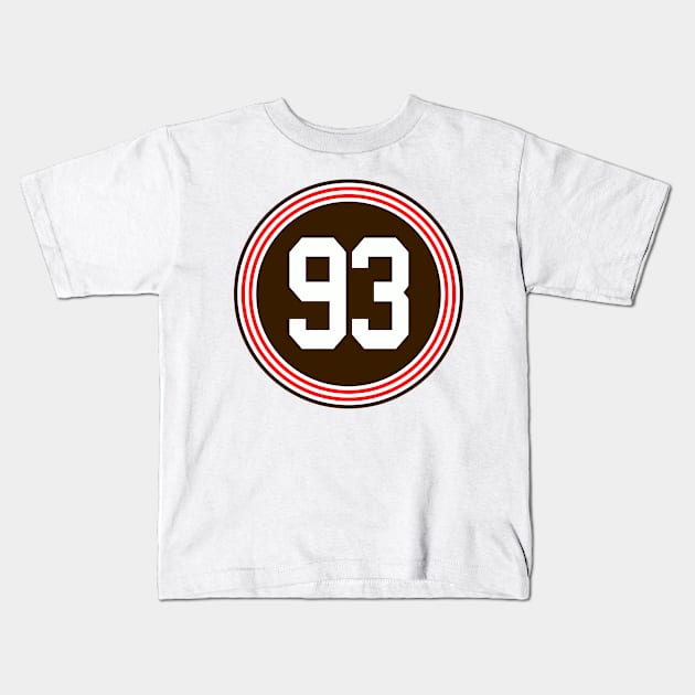 B J Goodson Cleveland Browns Kids T-Shirt by naesha stores